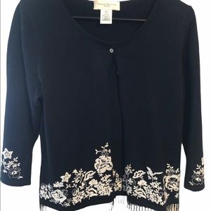 COPY - Susan Bristol Cardigan Sweater Floral Vint…